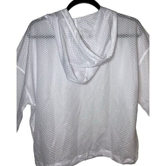 Tommy Hilfiger White Breathable Athletic Hoodie Top Size M - Picture 12 of 14